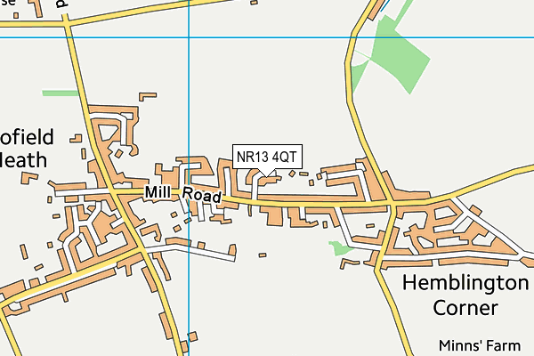 NR13 4QT map - OS VectorMap District (Ordnance Survey)
