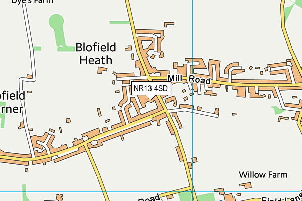 NR13 4SD map - OS VectorMap District (Ordnance Survey)