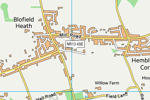 NR13 4SE map - OS VectorMap District (Ordnance Survey)