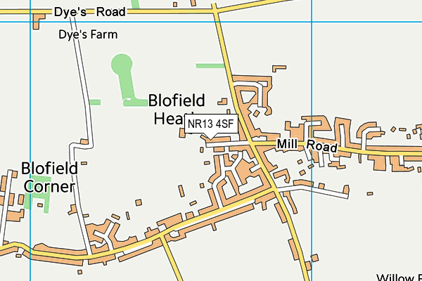 NR13 4SF map - OS VectorMap District (Ordnance Survey)