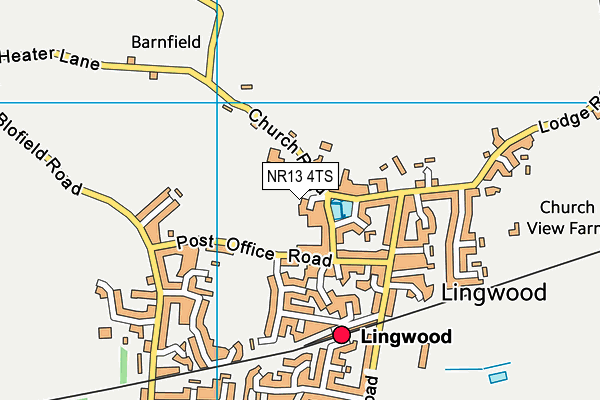 NR13 4TS map - OS VectorMap District (Ordnance Survey)
