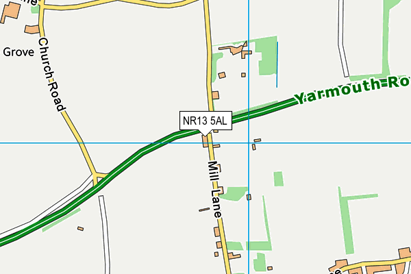 NR13 5AL map - OS VectorMap District (Ordnance Survey)