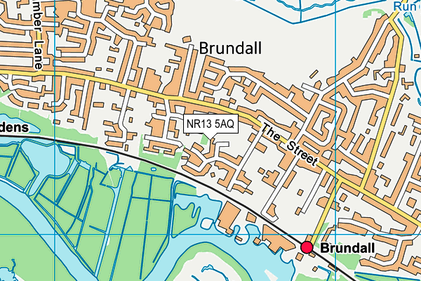 NR13 5AQ map - OS VectorMap District (Ordnance Survey)