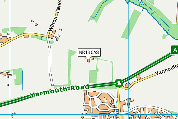 NR13 5AS map - OS VectorMap District (Ordnance Survey)