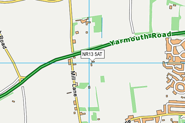 NR13 5AT map - OS VectorMap District (Ordnance Survey)