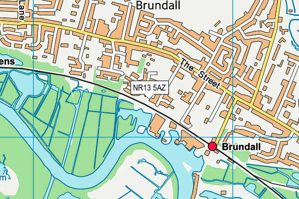 NR13 5AZ map - OS VectorMap District (Ordnance Survey)