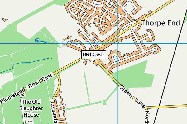 NR13 5BD map - OS VectorMap District (Ordnance Survey)