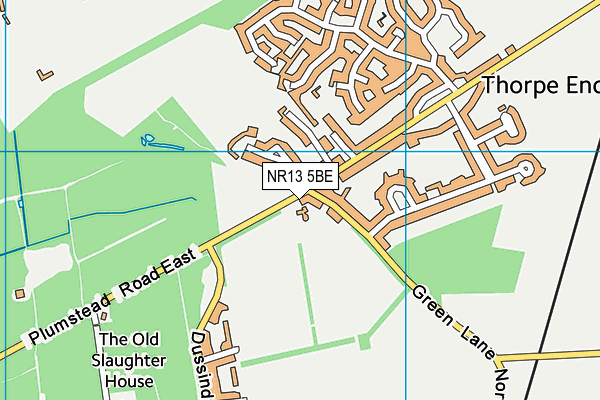 NR13 5BE map - OS VectorMap District (Ordnance Survey)