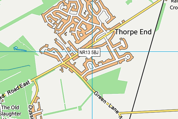 NR13 5BJ map - OS VectorMap District (Ordnance Survey)