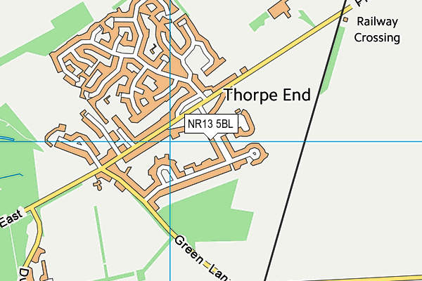 NR13 5BL map - OS VectorMap District (Ordnance Survey)