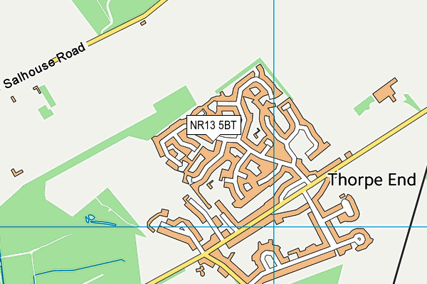 NR13 5BT map - OS VectorMap District (Ordnance Survey)
