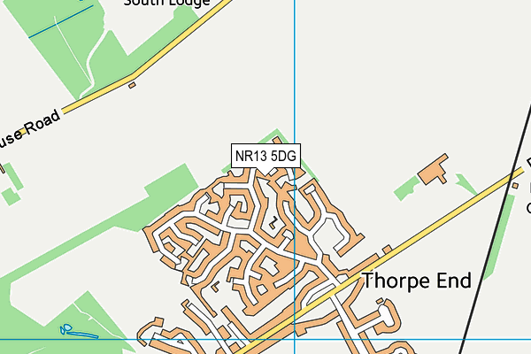 NR13 5DG map - OS VectorMap District (Ordnance Survey)