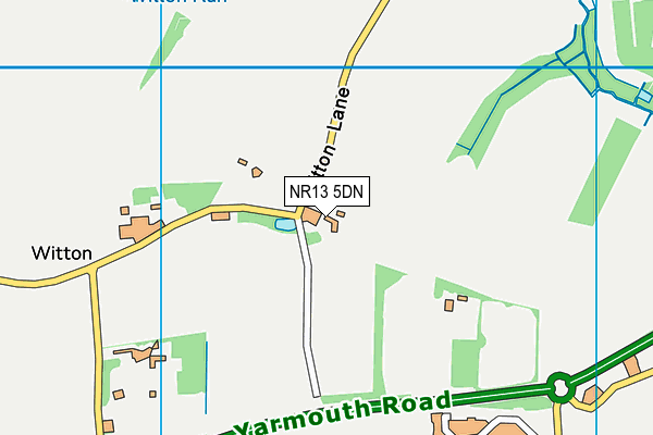 NR13 5DN map - OS VectorMap District (Ordnance Survey)