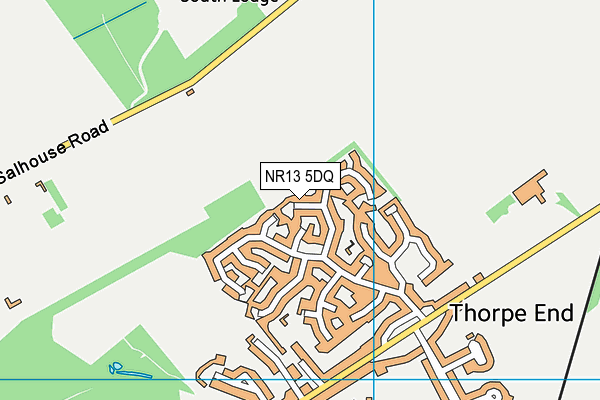 NR13 5DQ map - OS VectorMap District (Ordnance Survey)