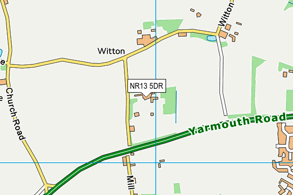 NR13 5DR map - OS VectorMap District (Ordnance Survey)