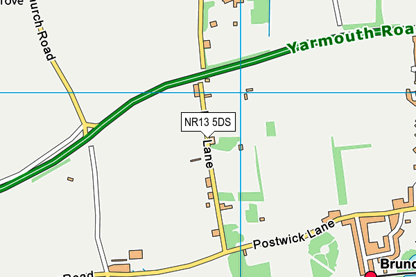 NR13 5DS map - OS VectorMap District (Ordnance Survey)