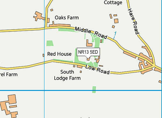 NR13 5ED map - OS VectorMap District (Ordnance Survey)