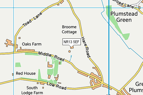 NR13 5EF map - OS VectorMap District (Ordnance Survey)