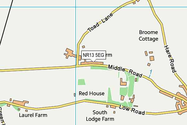 NR13 5EG map - OS VectorMap District (Ordnance Survey)