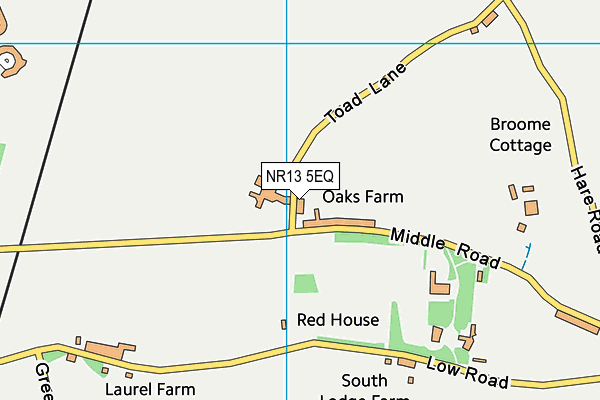 NR13 5EQ map - OS VectorMap District (Ordnance Survey)