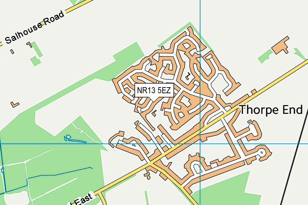 NR13 5EZ map - OS VectorMap District (Ordnance Survey)