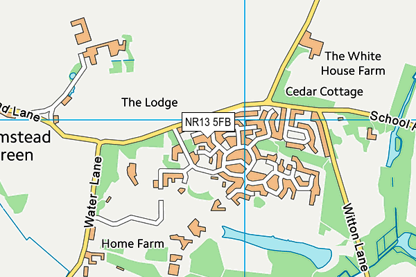 NR13 5FB map - OS VectorMap District (Ordnance Survey)