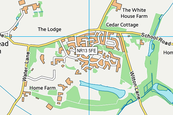 NR13 5FE map - OS VectorMap District (Ordnance Survey)