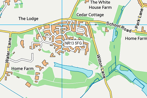 NR13 5FG map - OS VectorMap District (Ordnance Survey)