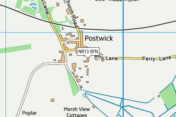 NR13 5FN map - OS VectorMap District (Ordnance Survey)