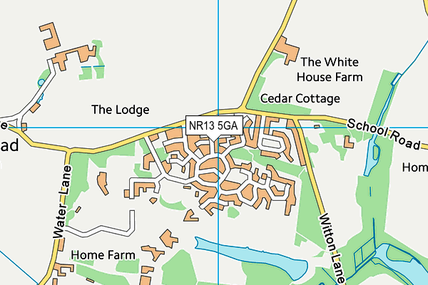 NR13 5GA map - OS VectorMap District (Ordnance Survey)