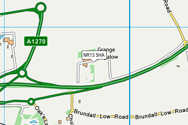 NR13 5HA map - OS VectorMap District (Ordnance Survey)