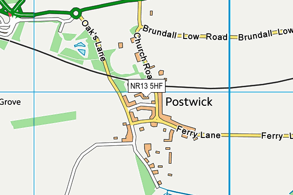 NR13 5HF map - OS VectorMap District (Ordnance Survey)