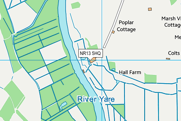 NR13 5HQ map - OS VectorMap District (Ordnance Survey)