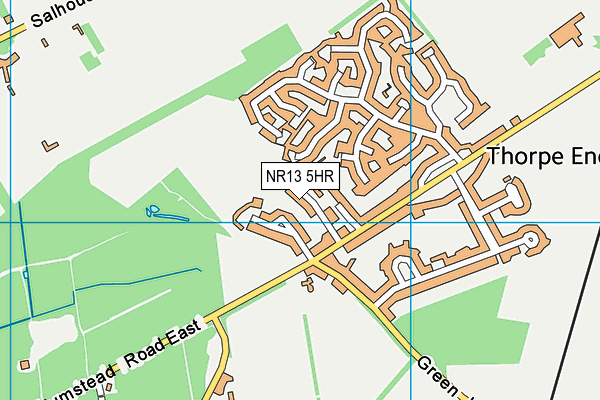 NR13 5HR map - OS VectorMap District (Ordnance Survey)