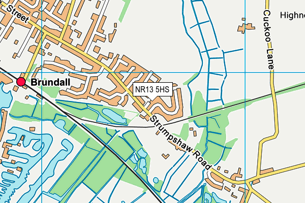 NR13 5HS map - OS VectorMap District (Ordnance Survey)