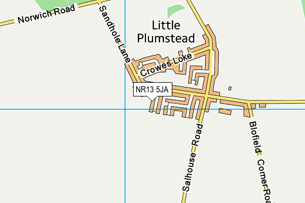 NR13 5JA map - OS VectorMap District (Ordnance Survey)