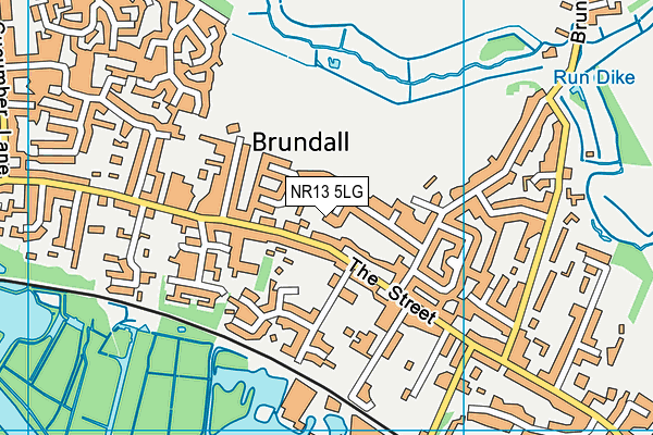 NR13 5LG map - OS VectorMap District (Ordnance Survey)