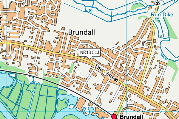 NR13 5LJ map - OS VectorMap District (Ordnance Survey)