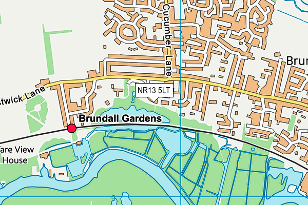 NR13 5LT map - OS VectorMap District (Ordnance Survey)