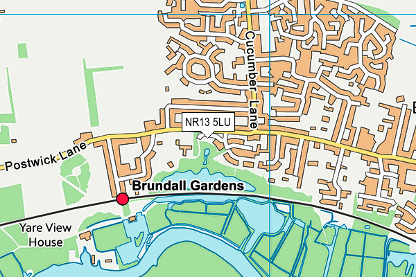 NR13 5LU map - OS VectorMap District (Ordnance Survey)