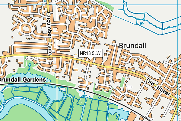 NR13 5LW map - OS VectorMap District (Ordnance Survey)