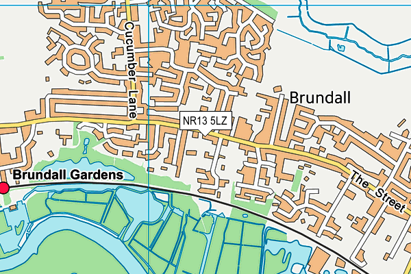 NR13 5LZ map - OS VectorMap District (Ordnance Survey)