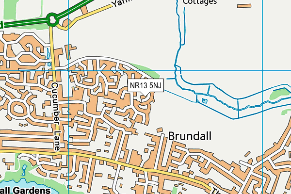 NR13 5NJ map - OS VectorMap District (Ordnance Survey)