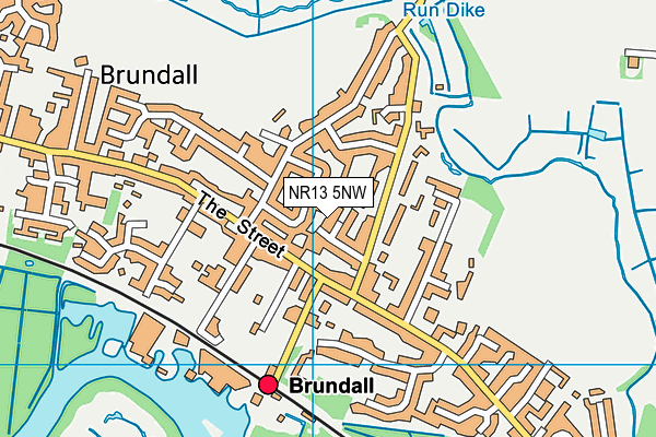 NR13 5NW map - OS VectorMap District (Ordnance Survey)