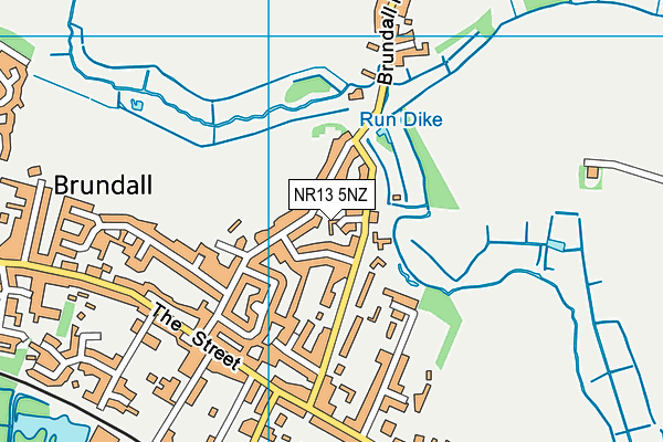 NR13 5NZ map - OS VectorMap District (Ordnance Survey)