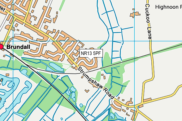NR13 5PF map - OS VectorMap District (Ordnance Survey)