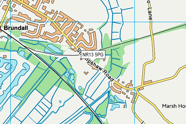 NR13 5PG map - OS VectorMap District (Ordnance Survey)