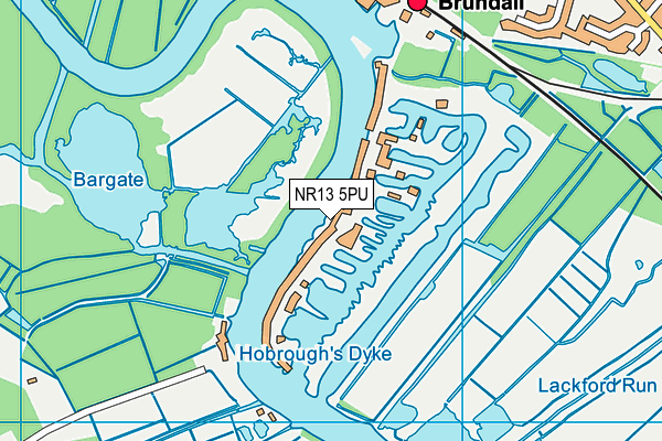 NR13 5PU map - OS VectorMap District (Ordnance Survey)