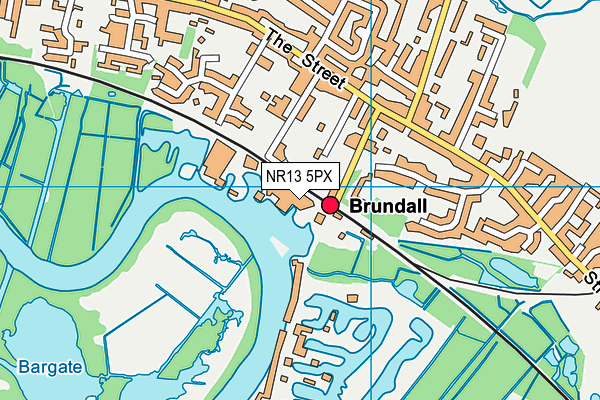 NR13 5PX map - OS VectorMap District (Ordnance Survey)