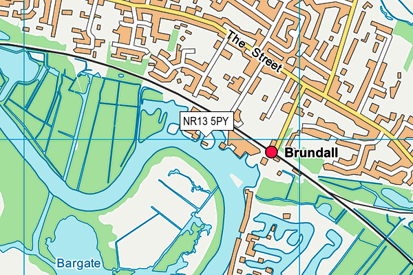 NR13 5PY map - OS VectorMap District (Ordnance Survey)